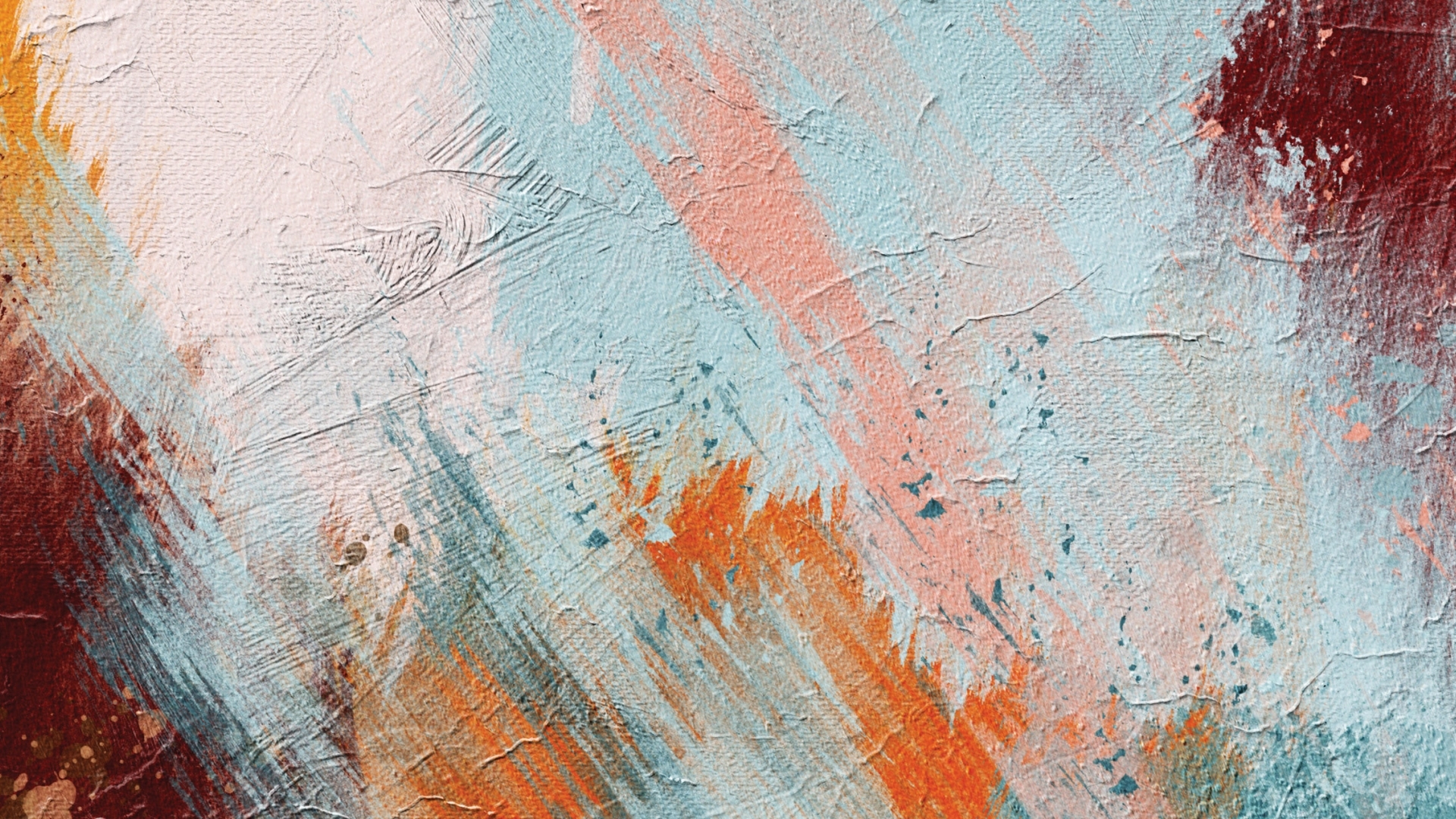 An abstract painting in pastel colours.