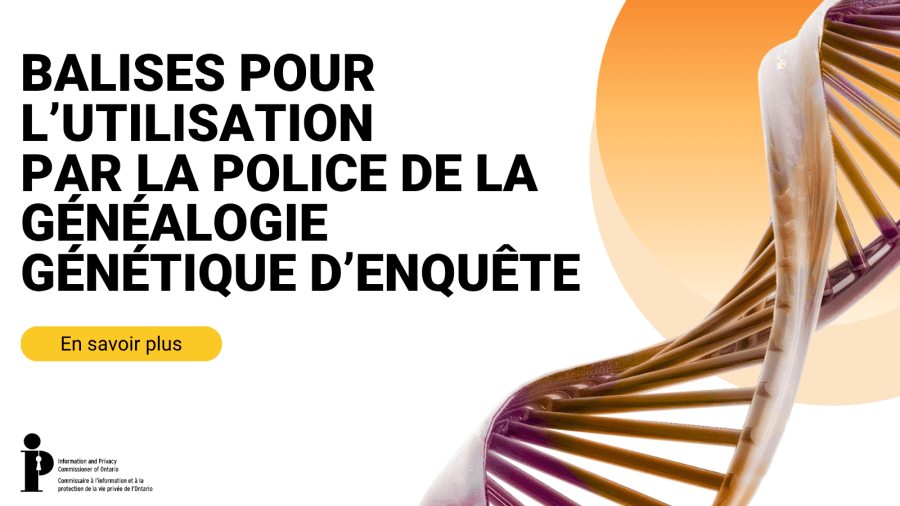 Une double hélice d'ADN sur fond orange.