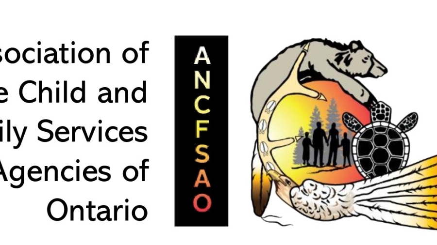 Le logo de l'Association of Native Child and Family Service Agencies of Ontario (Association des agences de services à l'enfance et à la famille autochtones de l'Ontario)