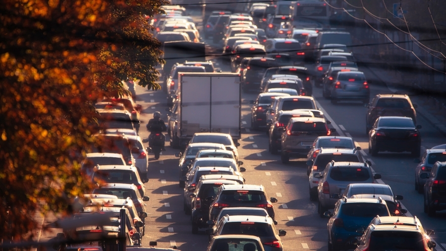 A congested highway.