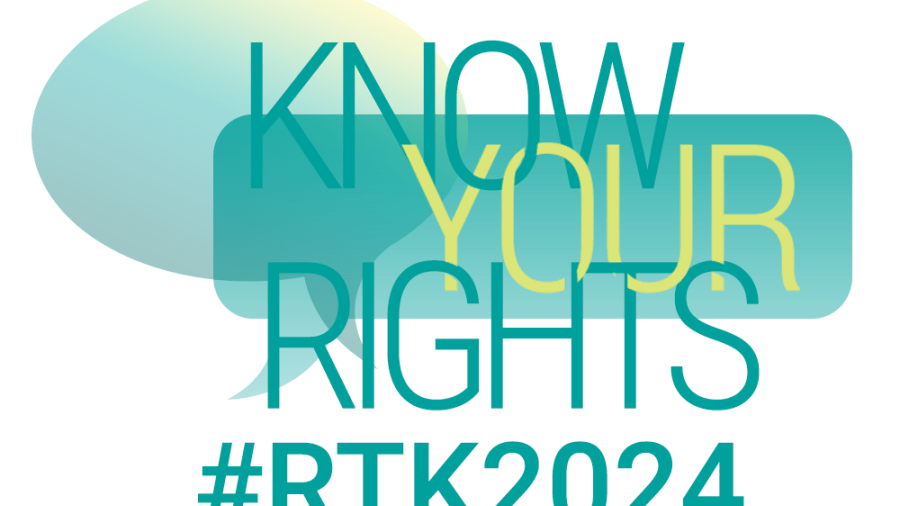 Right to know week logo english