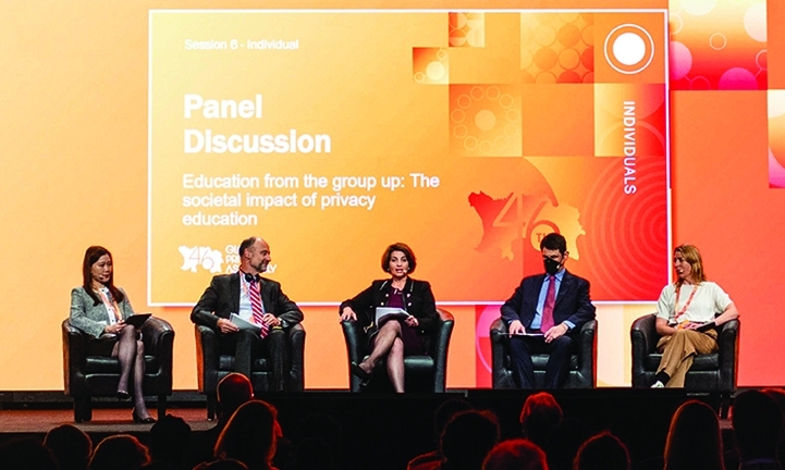 Commissioner Kosseim discusses the importance of empowering young people at the 46th Global Privacy Assembly.