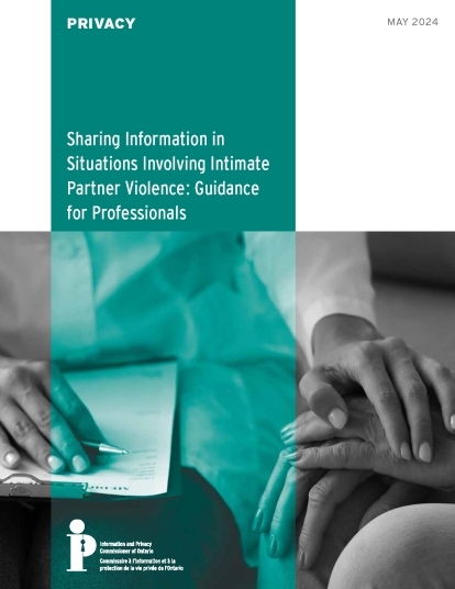 The cover of the IPC's guidance booklet, with a black-and-white photo of people holding hands.