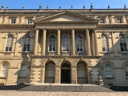 A legislative building.