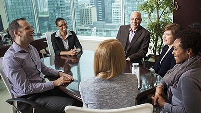 Staff in meeting